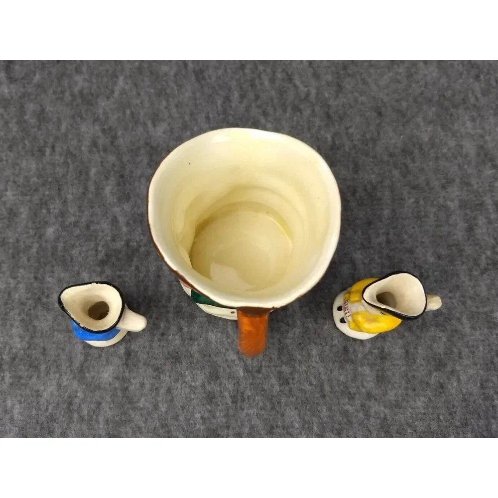 Toby Mug & 2 Miniatures Lancaster Sandland Hand Painted in England Vintage 1949+